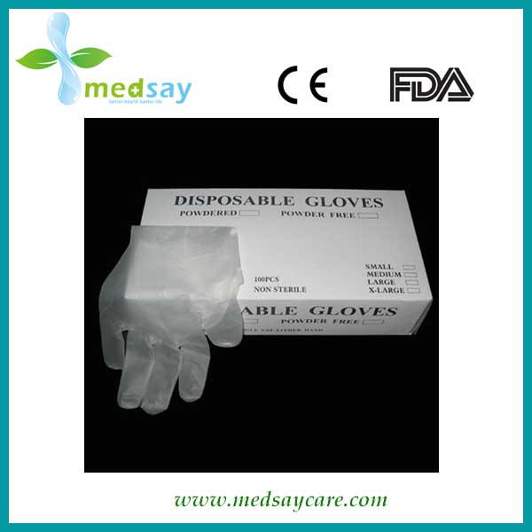 Vinyl gloves clear color