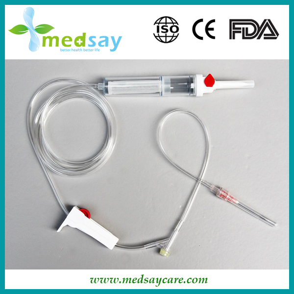 Blood Transfusion set soft drip chamber type