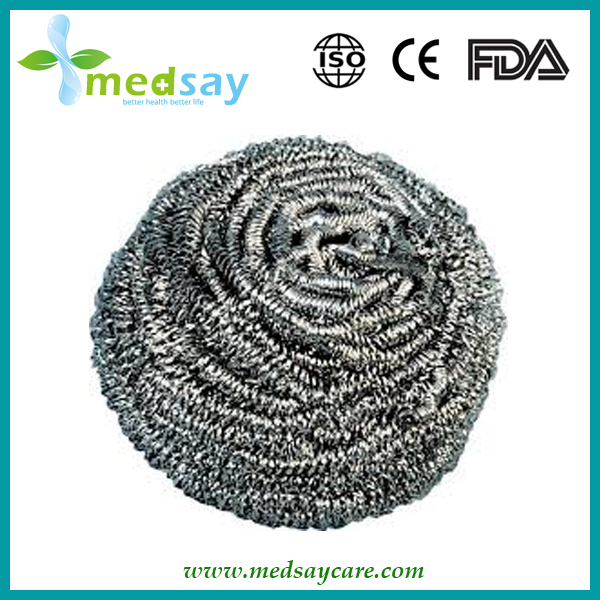 Metal pot scourer