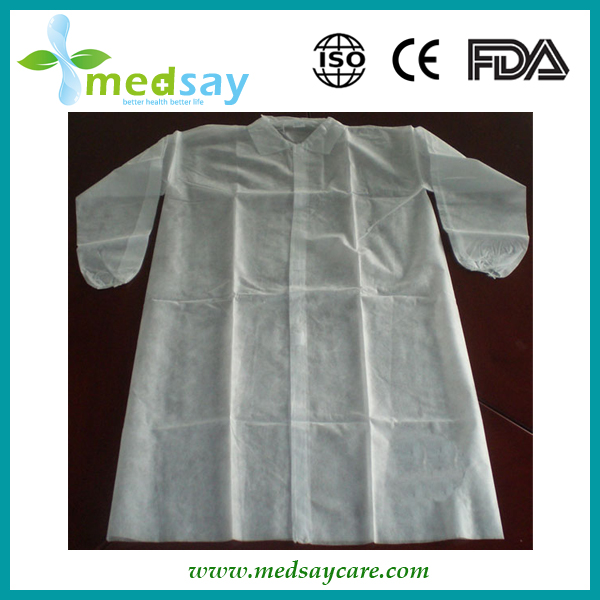 Lab coat with velcro closure
