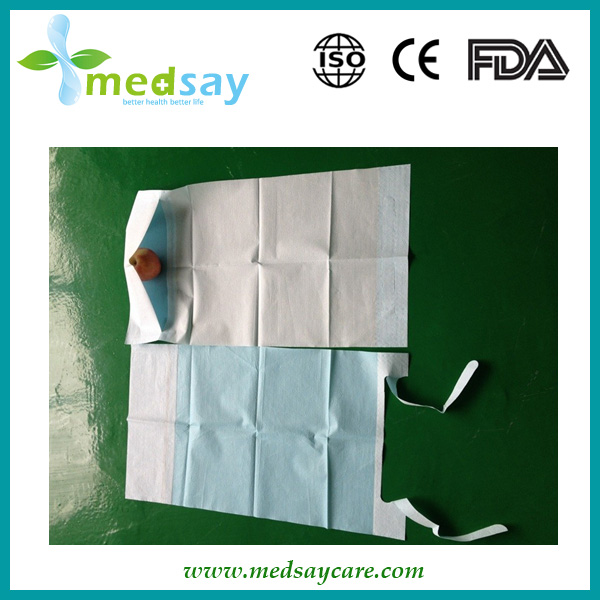 Dental apron with tie on