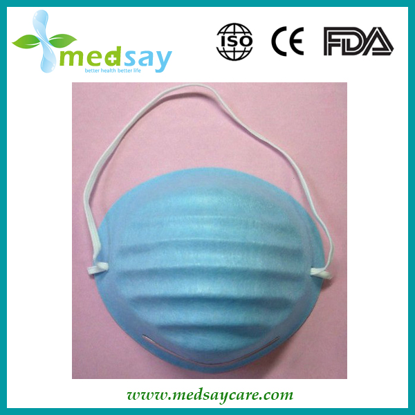 Molded mask with single elastic