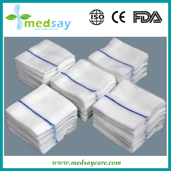 Gauze swab with x-ray